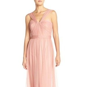 Amsale Aisha Rose Tulle Twist Dress